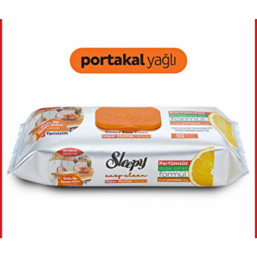 Sleepy Mutfak Havlusu Portakal Yağlı 50 Li