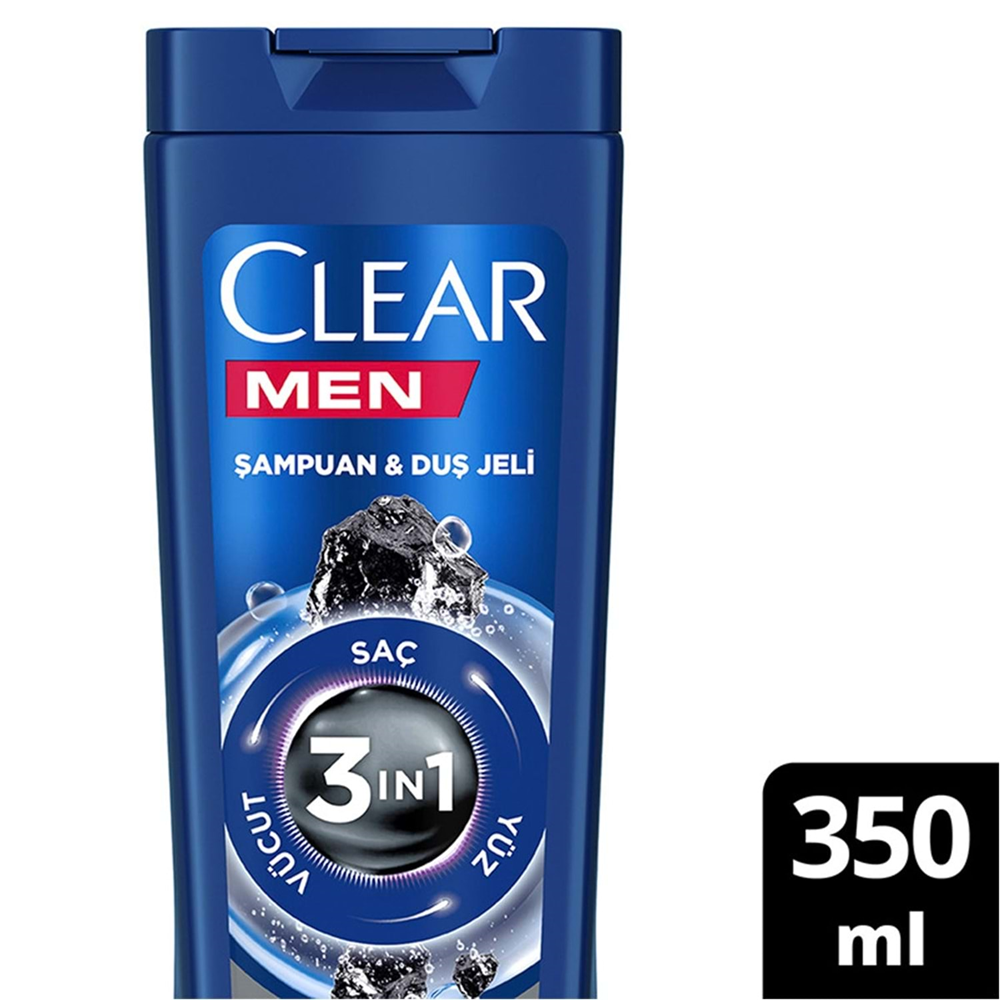 Clear Men Arındırıcı Kömür Şampuan 3In1 350 Ml
