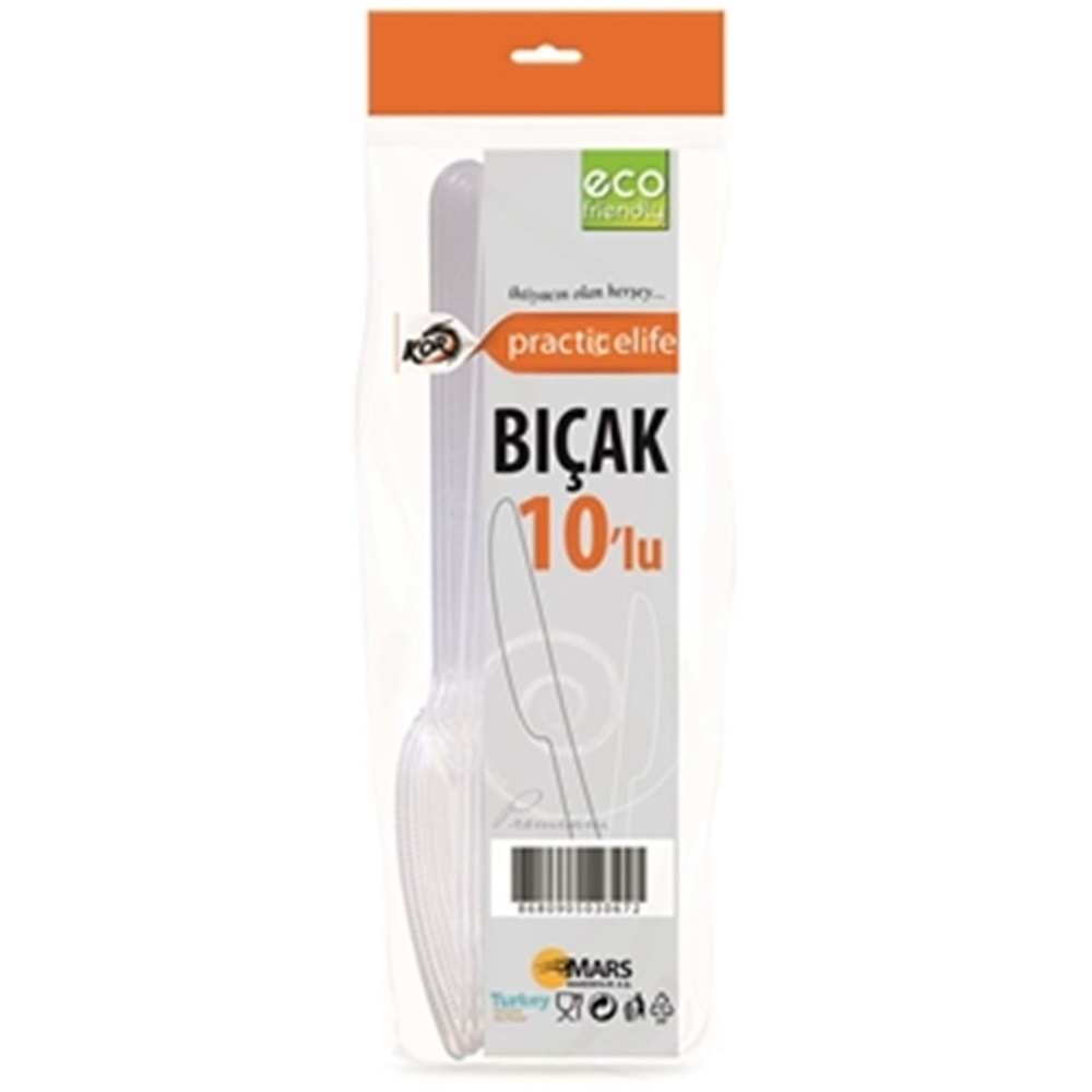 Practıce Life Premıo Bıçak Şeffaf 10 Lu