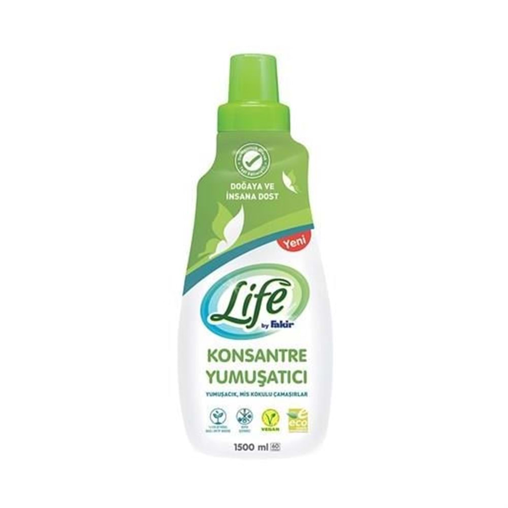 Life By Fakir Bitkisel Konsantre Çamaşır Yumuşatıcısı 1.5 Lt