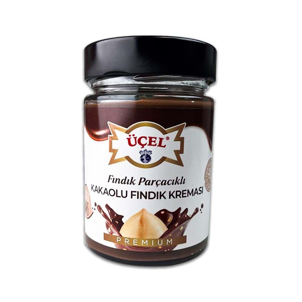 Üçel Kakaolu Fındık Kreması Fındık Parçacıklı %45 Fındık 330 Gr
