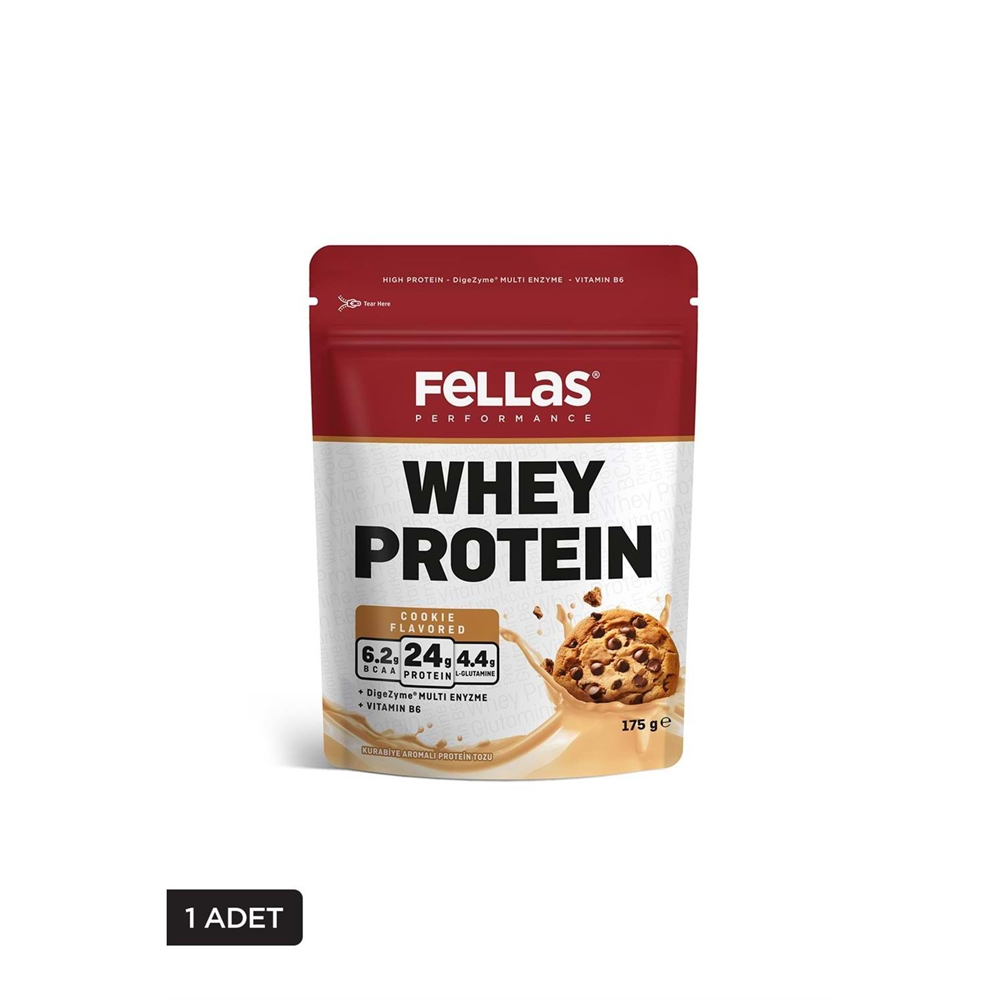 Fellas Performance Kurabiye Aromalı Protein Tozu 175 Gr Kilitli Paket