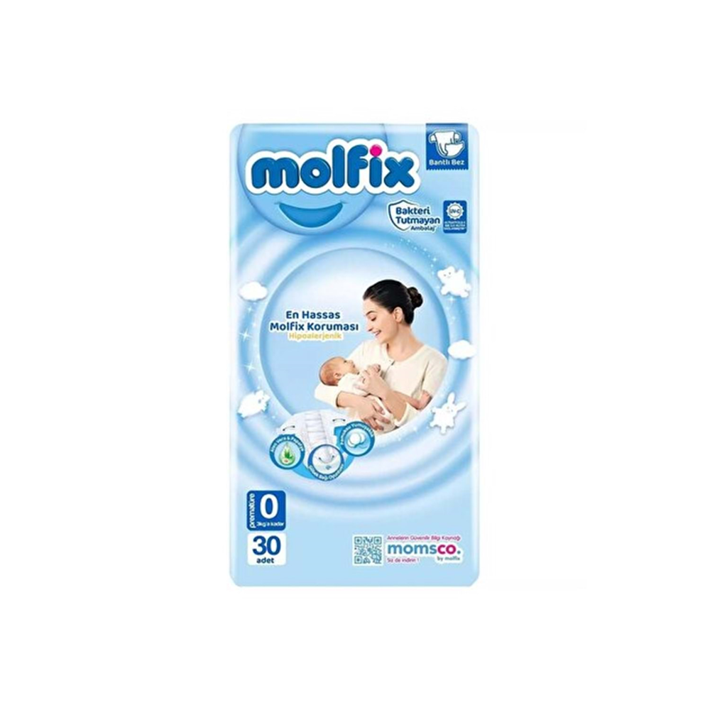 Molfix 0 Numara Prematüre Bebek Bezi 30 Lu