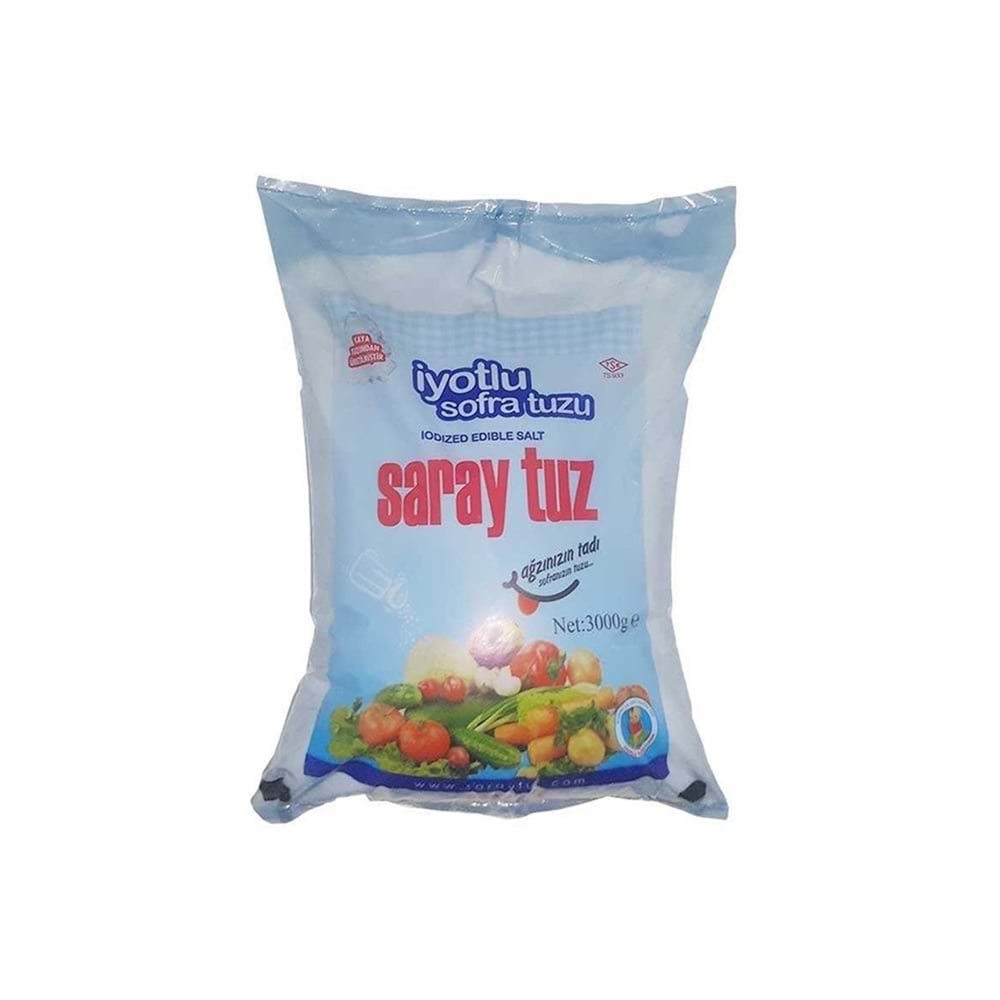 Saray Rafine Tuz 3 Kg