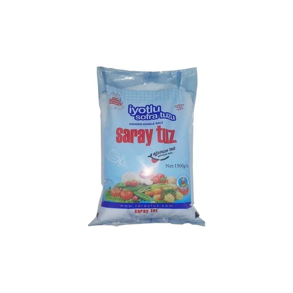 Saray Rafine İyotlu Tuz 1.5 Kg