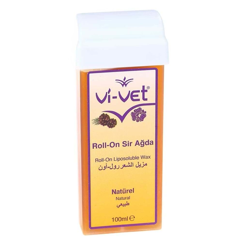 Vi-Vet Kartuş Roll On Sir Ağda Naturel 100 Ml