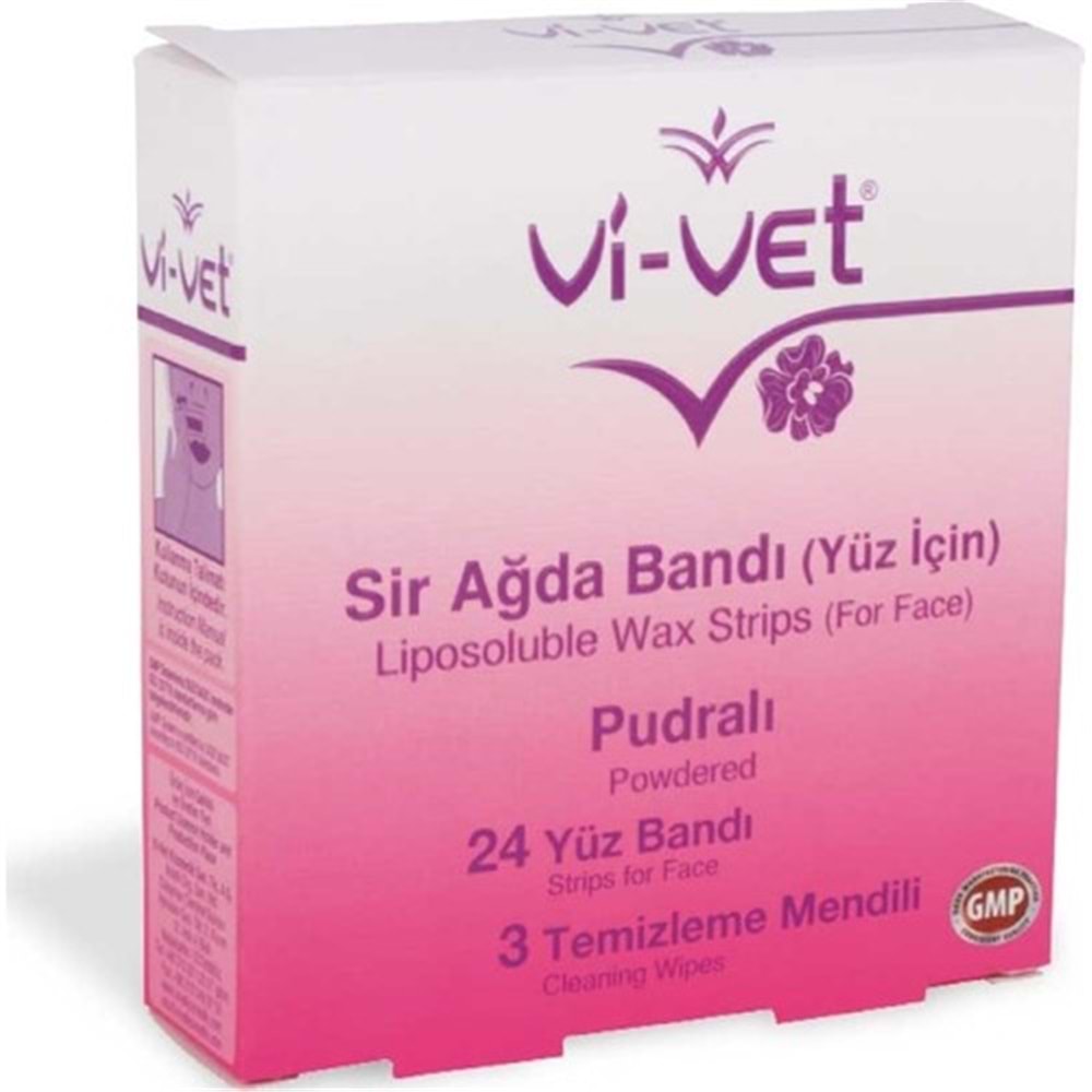 Vi-Vet Sir Ağda Bant Yüz Pudralı 24 Lü