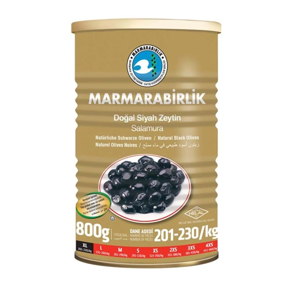Marmarabirlik Zeytin Mega (Xl) Teneke 800 Gr
