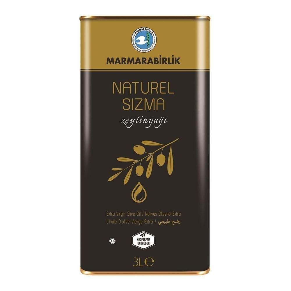 Marmarabirlik Zeytinyağı Naturel Sızma 3 Lt Teneke