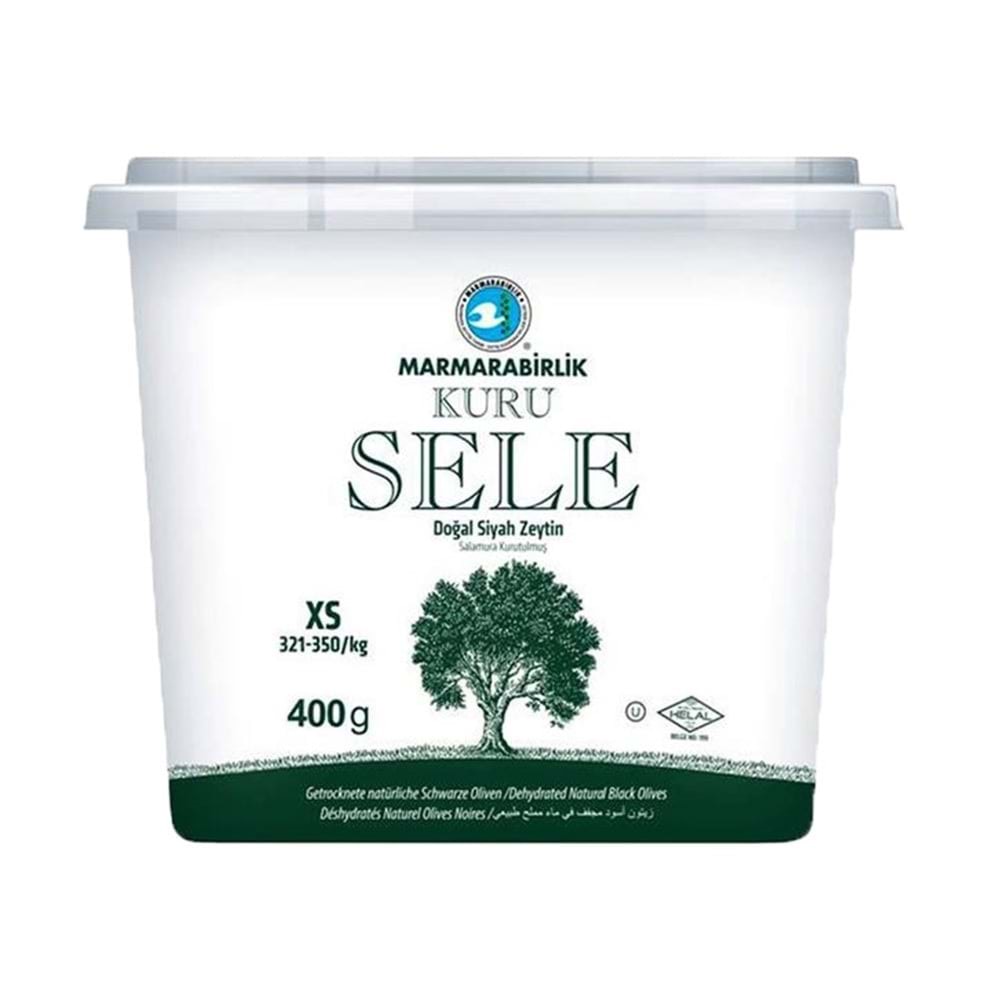 Marmarabirlik Zeytin Kuru Sele (Xs) 321-350 400 Gr Pet