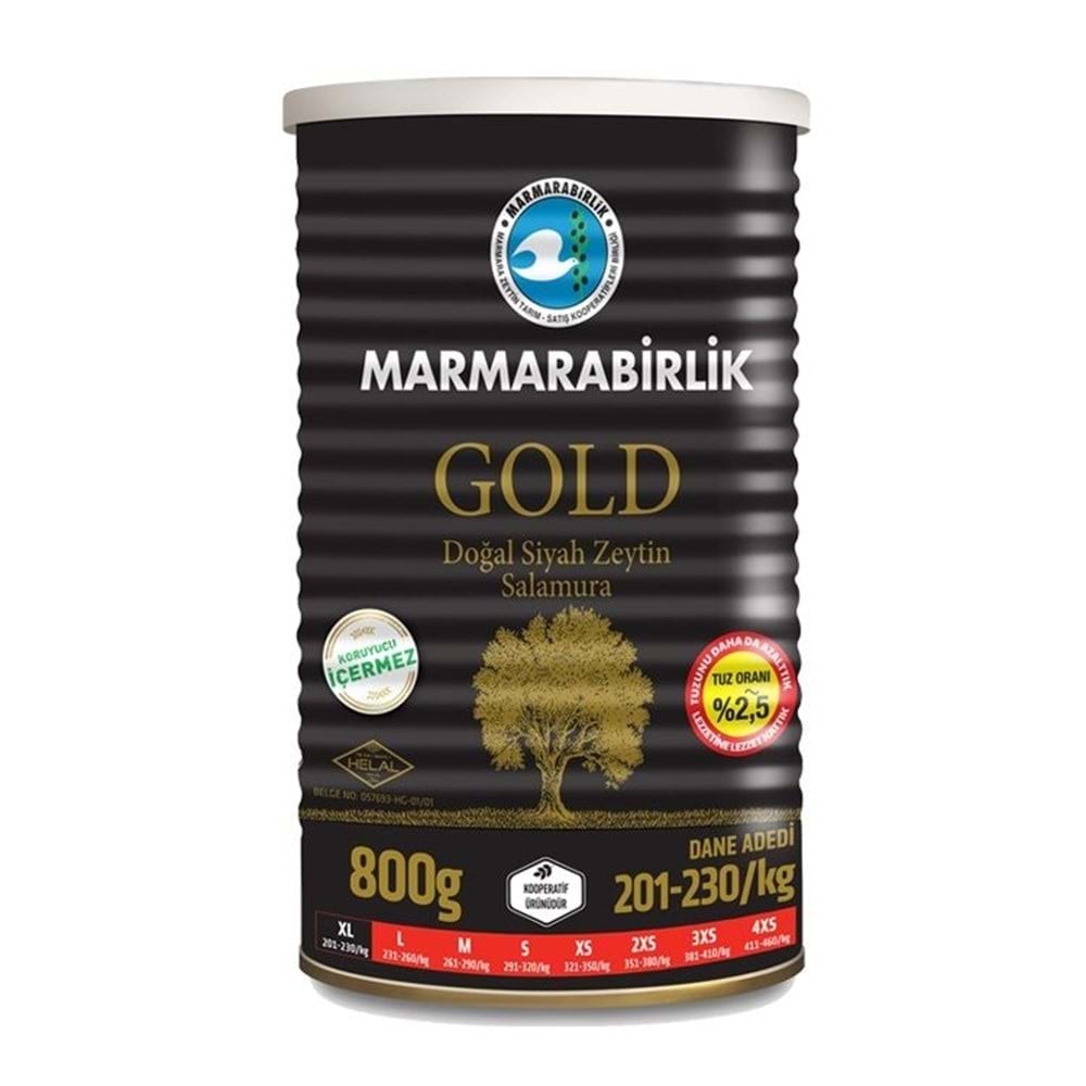 Marmarabirlik Zeytin Gold (Xl) Teneke 800 Gr