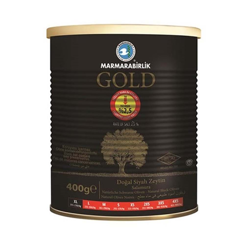 Marmarabirlik Zeytin Gold (Xl) 400 Gr