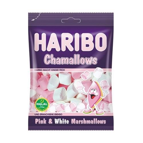Haribo Chamallows Pembe Beyaz Marshmallow 70 Gr