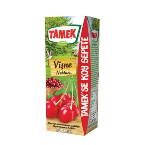 Tamek Vişne Nektari 200 Ml