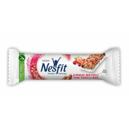 Nestle Nesfit Kırmızı Meyveli Tam Tahıllı Bar 23.5 Gr