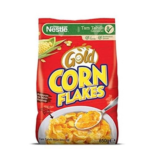 Nestle Gold Corn Flakes Tam Tahıl Mısır Gevreği 650 Gr