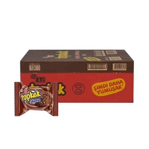 Eti Topkek Fındıklı Kakaolu Dolgulu Kek 35 Gr