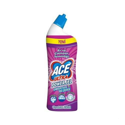 Ace Ultra Power Jel Dağ Ferahlığı Yoğun Çamaşır Suyu Yağ Çözücü 750 Ml