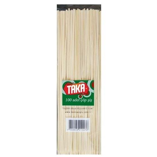 Taka 25 Cm Çöp Şiş 100Lü