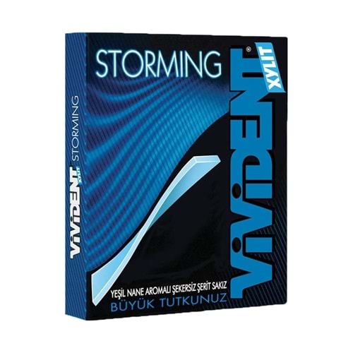 Vivident Xylit Storming Yeşil Nane Aromalı Sakız 33 Gr