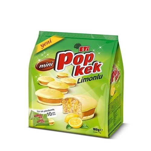 Eti Popkek Mini Limonlu Dolgulu Kek 10 Lu Paket 180 Gr