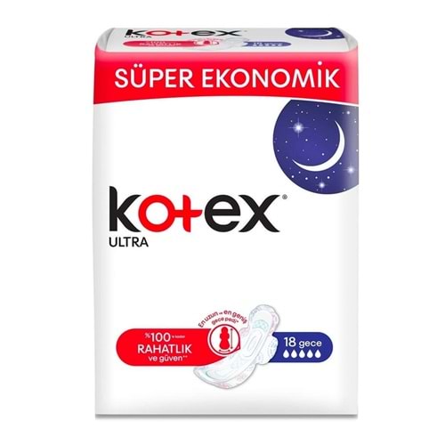 Kotex Ultra Quadro Gece 16 Adet 190 Gr