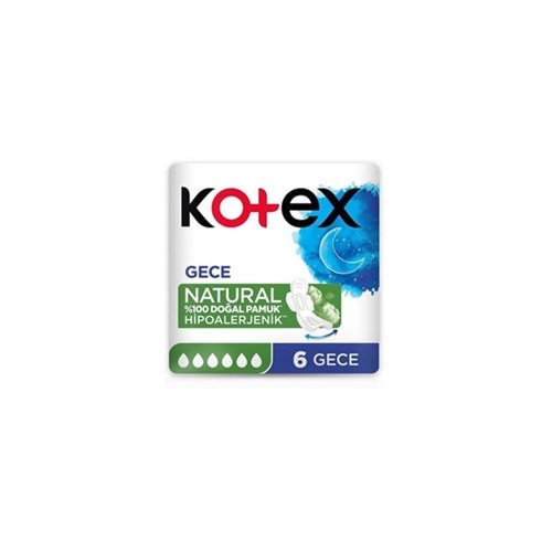 Kotex Natural Hijyenik Ped Ultra Quadro Uzun 6Lı