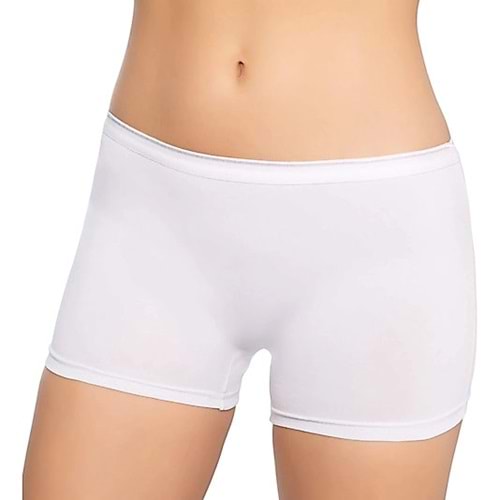 Gümüş Bayan Boxer - 3016 - Beyaz - M/2