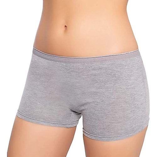Gümüş Bayan Boxer - 3016 - Gri - L/3