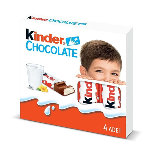 Kinder Çikolata 4 Lü Paket 50 Gr