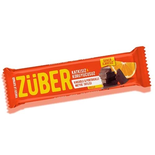 Züber Meyve Bar Kakaolu Portakallı 40 Gr