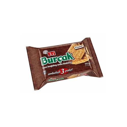 Eti Burçak Bisküvi 3 Lü Paket 393 Gr
