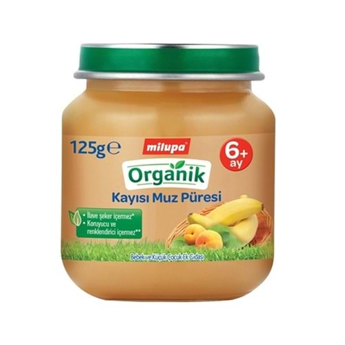 Milupa Kayısı Muz Maması 125 Gr Kavanoz