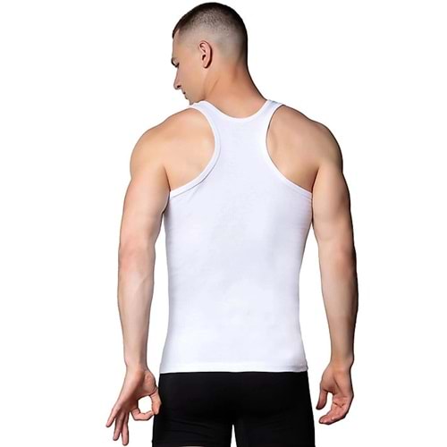 Gümüş İç Giyim Ribana Sporcu Atlet Tekli - 4019 - Beyaz - Xl