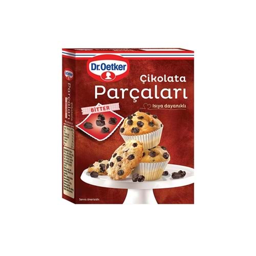 Dr. Oetker Çikolata Parçaları Bitter 70 Gr