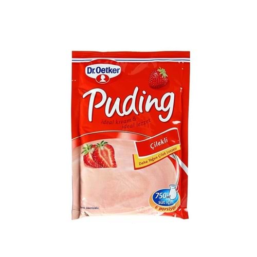 Dr. Oetker Puding Çilekli 120 Gr