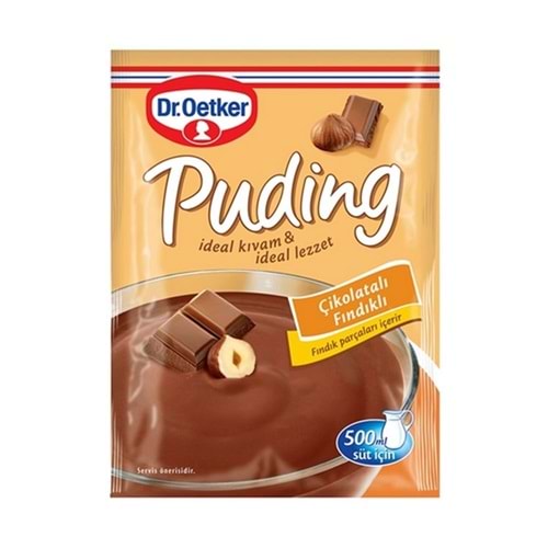 Dr. Oetker Puding Çikolatalı Fındık Aromalı 102Gr