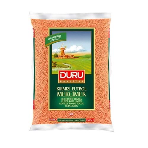 Duru Kırmızı Futbol Mercimek 2 Kg