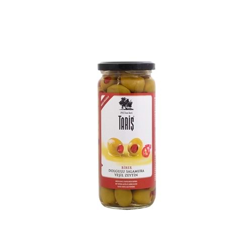 Tariş Yeşil Zeytin Biberli 485 Gr