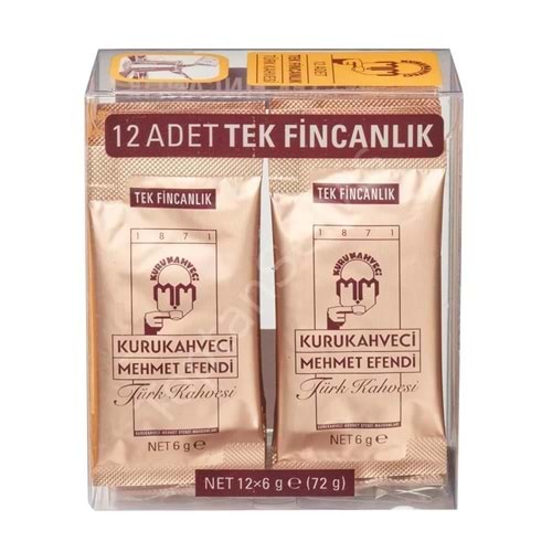 Mehmet Efendi Türk Kahvesi 12 Li 72 Gr