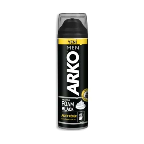 Arko Tıraş Köpüğü Black Aktif Kömürlü 200 Ml