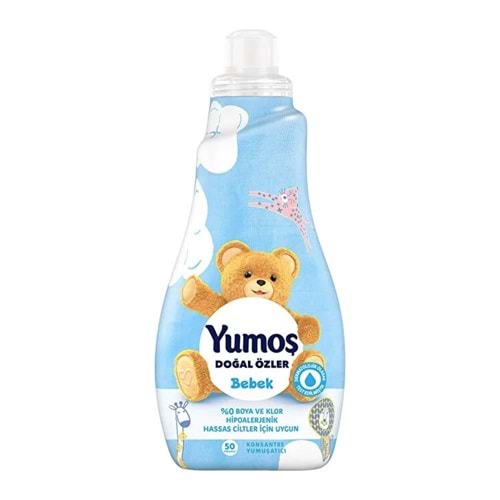 Yumoş Doğal Özler Bebek Konsantre Çamaşır Yumuşatıcı 1.2 Lt 50 Yıkama