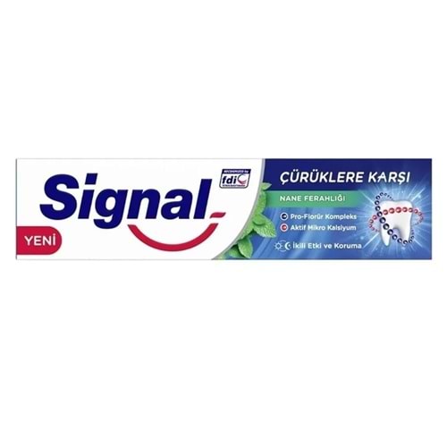Signal Çürüklere Karşı Nane Ferahlığı Diş Macunu 50 Ml