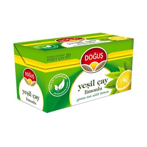 Doğuş Poşet Yeşilçay Limonlu 20 Li Paket 35 Gr