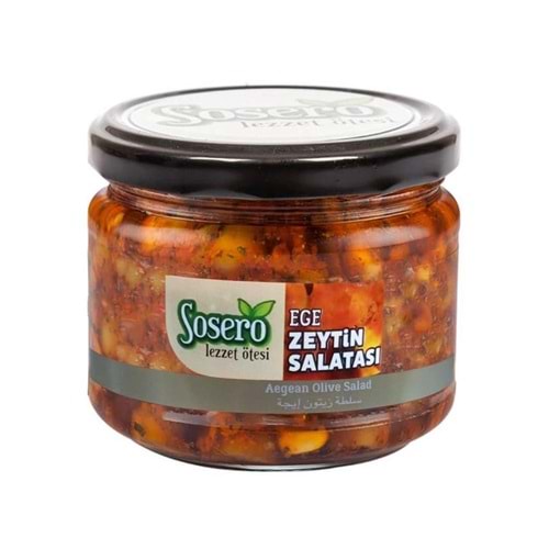 Sosero Ege Zeytin Salatası 290 Gr Cam Kavanoz