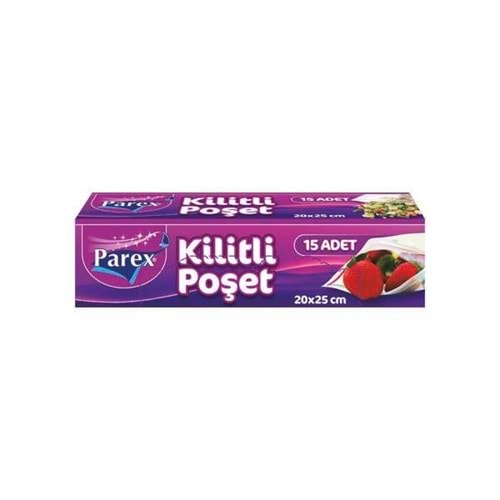 Parex Buz Poşeti 20X25 Cm Kilitli 12 Li