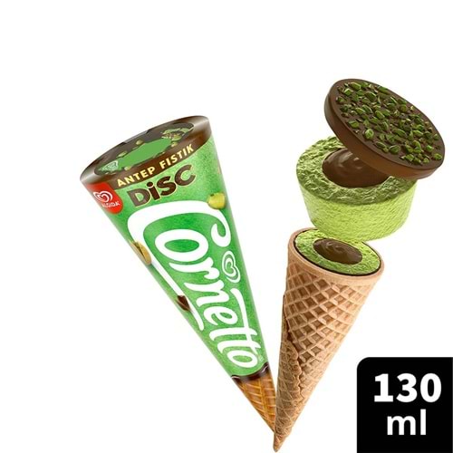 Algida Cornetto Disk Antep Fıstıklı Çikolatalı 130 Ml