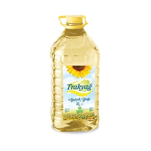 Trakyağ Ayçiçek Yağı 4 Lt