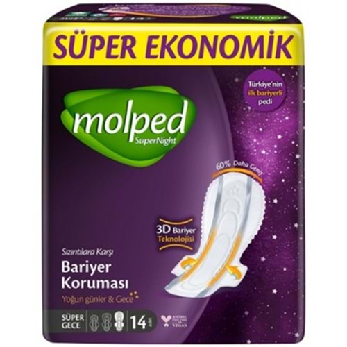 Molped Süper Night Süper Ekonomik Süper Gece 14 Lü