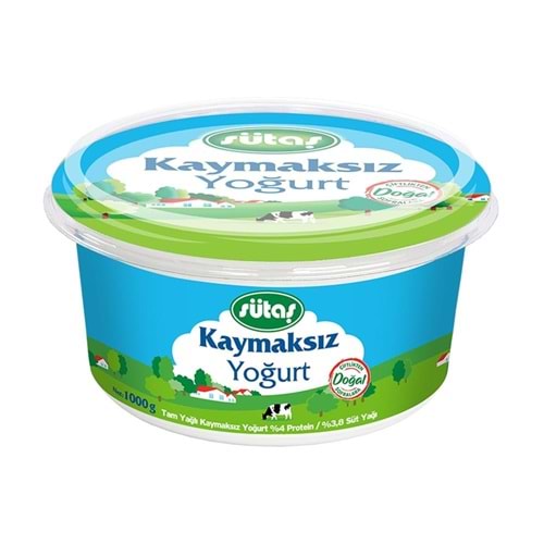 Sütaş Yoğurt Kaymaksız 1 Kg